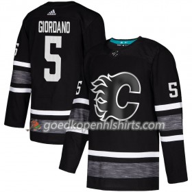 Calgary Flames Mark Giordano 5 2019 All-Star Adidas Zwart Authentic Shirt - Mannen